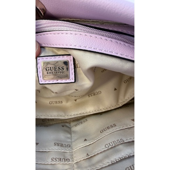 Guess Sansa Small Top Handle Crossbody MISSING LONG STRAP Soft Girl feminine - Picture 5 of 9